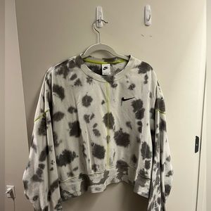 Nike tie dye cropped sweatshirt
